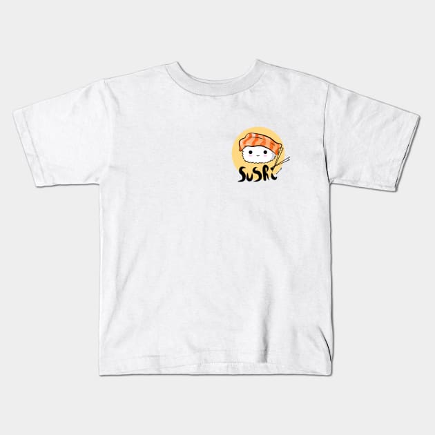 Cute sushi Kids T-Shirt by dessin_crayon